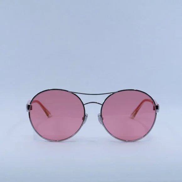 🕶️ New Jimmy Choo YANN/S 010 UR Sunglasses - Shiny Palladium with Pink Frame - Picture 2 of 11
